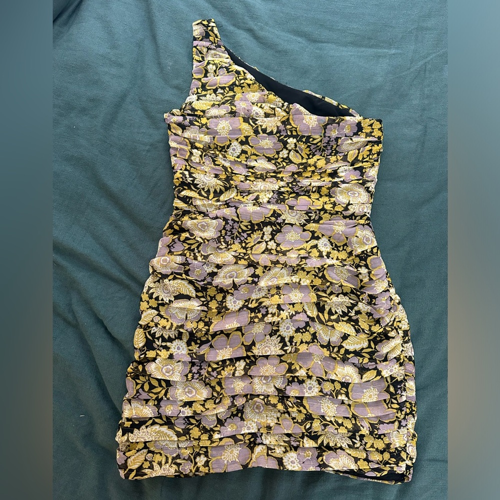 SOLD Zara One Shoulder Dress - Picture 3 of 5